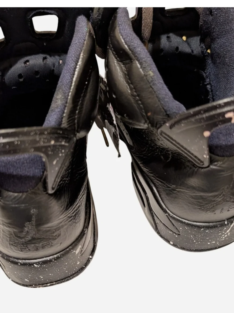 Jordan Black and Dark Gray High-Top Sneakers